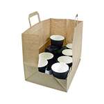 PacknWood 210CABTRBR, 9.6x12.5x8-Inch Kraft/Brown Paper Carrier Bag, 250/CS