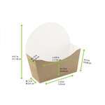 PacknWood 210CBAGL, 4.65x1.75x2.3 Kraft Paper Bagel Box, 1000/CS