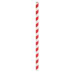 PacknWood 210CHP14RT, 5.7x0.23-Inch Red & White Striped Cocktail Paper Straws - Unwrapped, 3000/CS