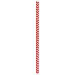 PacknWood 210CHP19CHR, 7.75x0.23-Inch Red & White Design Paper Straws - Unwrapped, 3000/CS