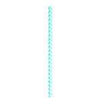 PacknWood 210CHP19CHTB, 7.75x0.23-Inch Teal Blue & White Design Paper Straws - Unwrapped, 3000/CS