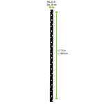 PacknWood 210CHP19DBLK, 7.75x0.23-Inch Durable Black & White Paper Straws - Unwrapped, 3000/CS