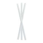 PacknWood 210CHP8WH, 7.75-Inch Solid White Smoothie Paper Straws - Unwrapped, 3000/CS