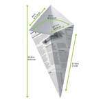 PacknWood 210CNEWS325, 11 Oz Sturdy Paper Cones with Newspaper Print, 1000/CS