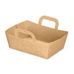 PacknWood 210CPANIER, 2 Oz 3.6x2.8x1.25-Inch Mini Kraft Basket, 500/CS