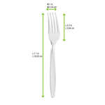 PacknWood 210CV881T, 7.1-Inch Unwrapped Clear Majesty Fork, 1000/CS
