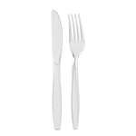 PacknWood 210CV88K21T, 10.7-Inch Wrapped Majesty Cutlery Clear Kit 2/1 (Knife, Fork), 250/CS