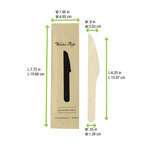 PacknWood 210CVB2W, 7.75x1.95-Inch Wrapped Wooden Knife, 500/CS