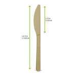 PacknWood 210CVPL622BB, 6.15-Inch Unwrapped Corn-Bamboo Fiber Knife, 1000/CS
