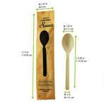 PacknWood 210CVPL633BBW, 7.5-Inch Individually Wrapped Bamboo Fiber Spoon, 500/CS