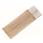 PacknWood 210CVPOCC, 4.3x10-Inch Cream Cutlery Paper Bag with White Napkin 2-Ply, 500/CS