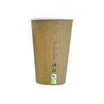 PacknWood 210GCBIO20, 20 Oz Compostable Single Wall Paper Cup, 500/CS (Discontinued)