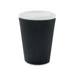 PacknWood 210GCR16N, 16-oz Black Ripple Hot Cup, 500/CS (Discontinued)