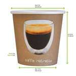 PacknWood 210GCRIS41, 4 Oz Ristretto Paper Cup, 3000/CS