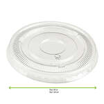 PacknWood 210GKL72, 3-inch Dia PET Flat Lid, 1000/CS
