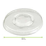 PacknWood 210GKL80, 3-inch Dia Clear PET Flat Lid for 210POC151N & 210POB151 Cups, 1000/CS