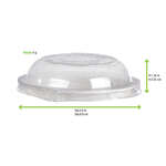 PacknWood 210GPU201L, 2.75-inch Clear PET Dome Lid for 210POB270, 1000/CS