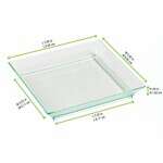 PacknWood 210KLAR1010, 3.5 Oz Klarity Square Mini Transparent Green Dish, 100/PK