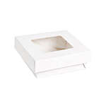 PacknWood 210KRAYWH135, 22 Oz White Kray Boxes with PET Window Lid, 250/CS