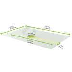 PacknWood 210LAP30B, 11.75-inch Long White Self-Adhering Paper Wrapper, 500/CS