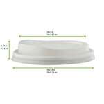 PacknWood 210LGDW16, 3.5-inch Compostable Coffee Lid for 10-20 Oz Cups, 1000/CS