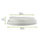 PacknWood 210LGDW8, 8 Oz Compostable Coffee Lid for 8 Oz Cups, 1000/CS