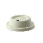PacknWood 210LPU80D, 8 Oz Compostable Brown Sugarcane Coffee Lid for 8 Oz, 1000/CS