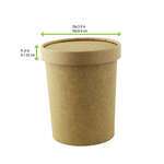 PacknWood 210LSOUP97K, 5.9-Inch Dia Vented Kraft Lid For: 210SOUPK17K, 500/CS