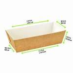 PacknWood 210MBAKE904, 32 Oz Rectangular Microflute Baking Mold, 270/CS