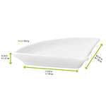PacknWood 210MBPEVAN, 1 Oz Mini White Fan Shaped Dish, 24/PK