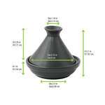 PacknWood 210MBPTAJN, 3 Oz Black Mini Tajine, 24/PK