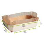 PacknWood 210NBAKE101, 26 Oz Juliette Wooden Baking Mold, 80/PK