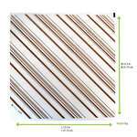 PacknWood 210PAP3132M, 12-inch Decorative Paper Liners Brown Design, 500/CS