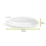 PacknWood 210PCL1501L, 7-inch Clear PET Lid for 210PC1550K & 210PCPLA1500, 360/CS