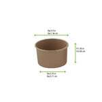 PacknWood 210POB121, 4.2 Oz Brown Kraft Hot & Cold Paper Cup, 1000/CS