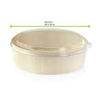 PacknWood 210SAMLBOL155, 22 Oz Clear PET Lid for 210SAMBOL155, 100/PK