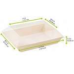 PacknWood 210SAMLT130, 7-inch Clear PET Lid for 210SAMBQ130, 100/PK