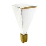 PacknWood 210SCONE, 18 Oz Closeable White Snack Cone, 400/CS