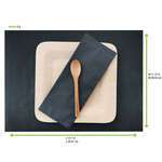 PacknWood 210SET3040N, 15.8x11.8-inch Black Paper Placemat, 1000/CS