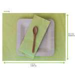 PacknWood 210SET3040V, 15.8x11.8-inch Green Paper Placemat, 1000/CS