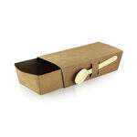 PacknWood 210SNAKLID2, 7.4-inch Sleeve for 210SNAK2 Kraft Snack Tray, 300/CS