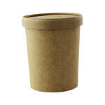 PacknWood 210SOUPCOK25, 18 Oz Brown Kraft Soup Cup with Kraft Lid Included, 250/CS