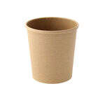 PacknWood 210SOUPK17K, 16 Oz Brown Kraft Soup Cup (Lid Optional), 500/CS