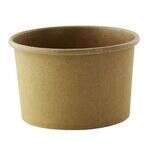 PacknWood 210SOUPK8K, 8 Oz Brown Kraft Soup Cup (Lid Optional), 500/CS