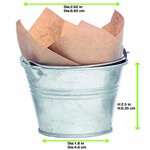 PacknWood 210SXM02, 3 Oz Mini Metal Bucket, 144/CS