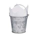 PacknWood 210SXM03-X, 6.8 Oz. Reusable Metal Mini Bucket, 2.8-inch height, 3.2-inch diameter, 24/CS