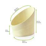 PacknWood 210WFRY1, 2.5 Oz Slanted Wood Cup, 100/PK