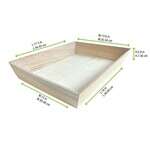 PacknWood 210WOODTRAY40H, 18-inch Heavy Duty Wooden Tray, 10/PK