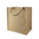 PacknWood 294BAGJU2617, 10-inch Natural Carrier Jute Bag with Handle, 30/PK