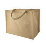 PacknWood 294BAGJU3220, 12.6-inch Natural Carrier Jute Bag with Handle, 30/PK